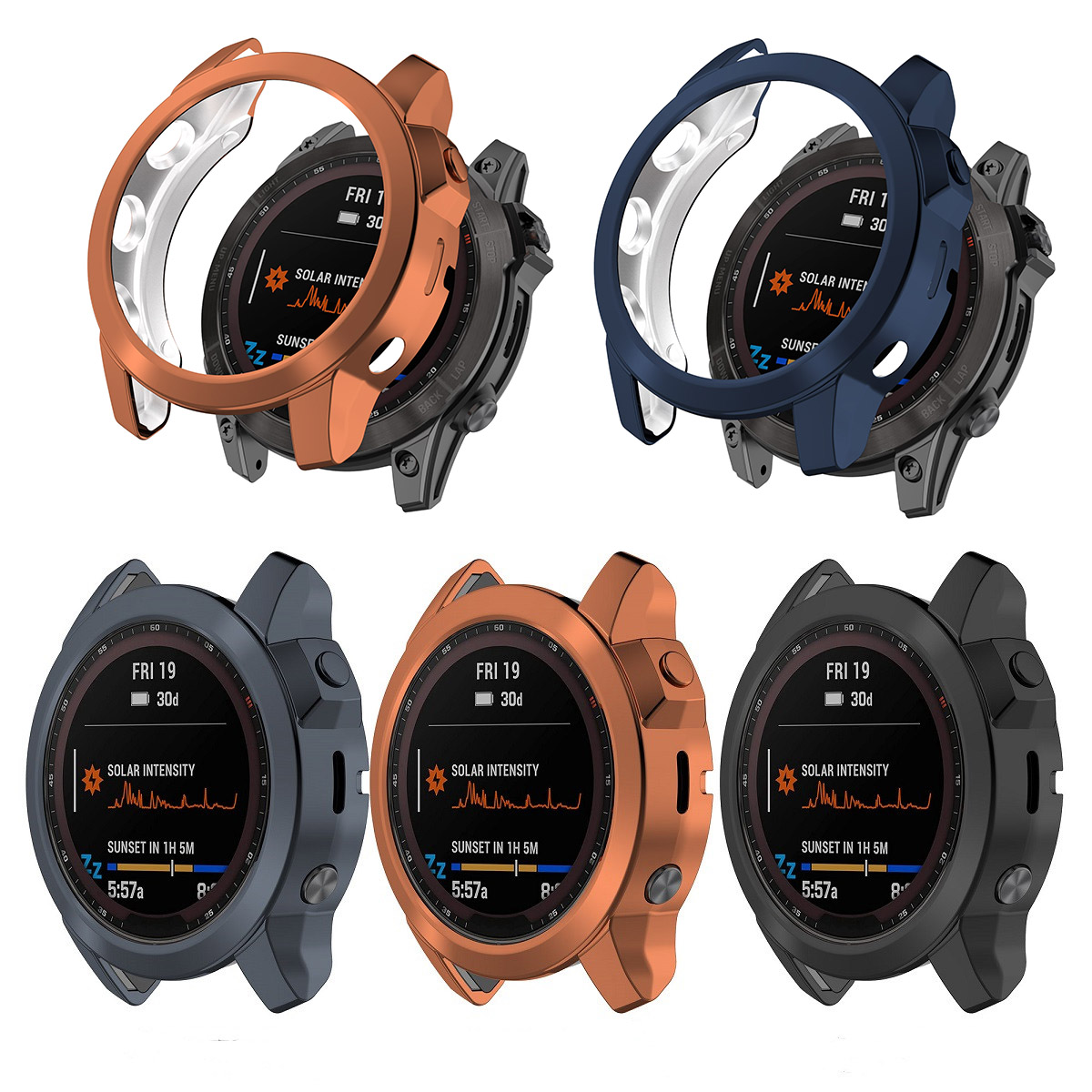Solar Powered Watch - Защитный чехол для Garmin Fenix 7