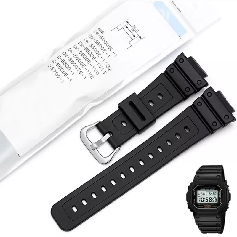 Smartwatch Casio Watches For Men - Силиконовый маленький квадратный ремешок из смолы