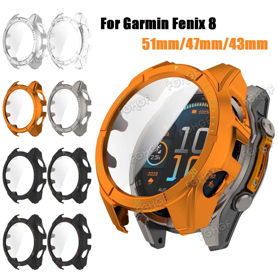 Solar Powered Watch - Чехол для Garmin Fenix 8 43/47/51