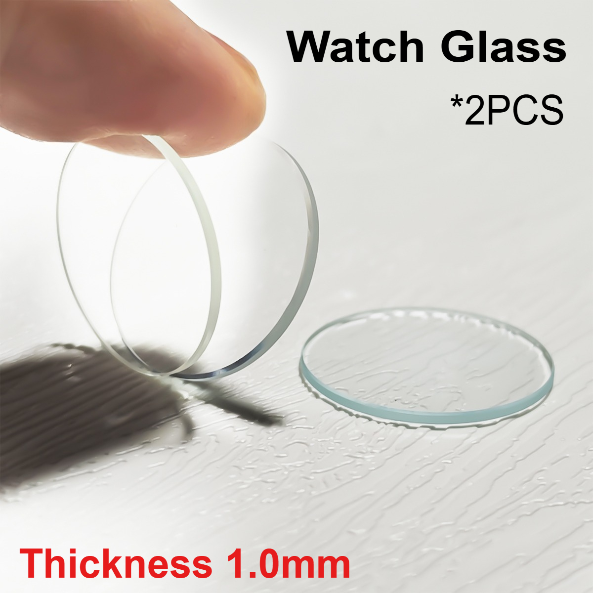 Watch Crystal Replacement - 2 штуки, 15-45 мм, плоское круглое
