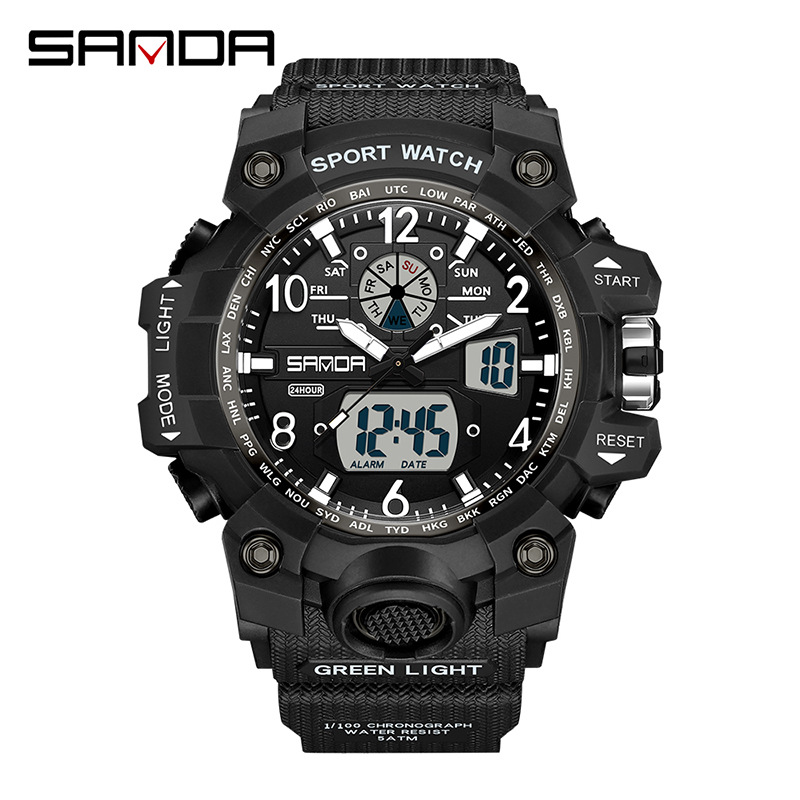 Solar Powered Watch - Модные брендовые Молодежные военные спортивные трендовые