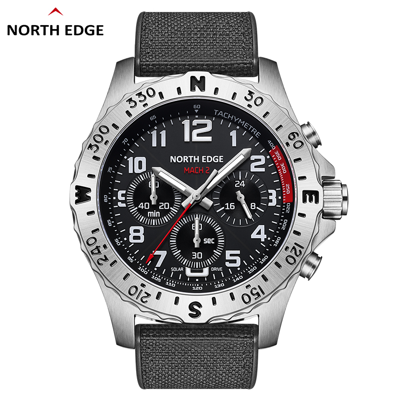 Solar Powered Watch - Мужские часы NORTH EDGE MACH 2