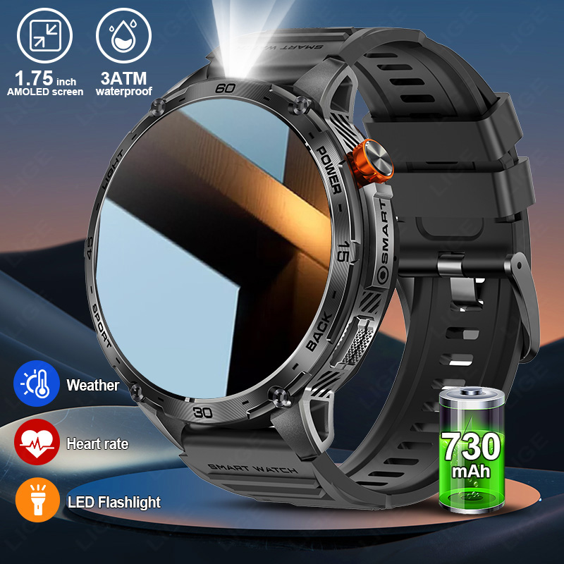Smartwatch Latest Watches For Men - Аккумулятор LIGE 730mAh Время ожидания 1,75