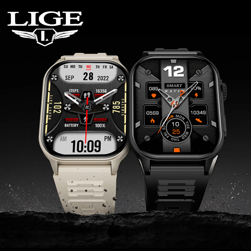 Smartwatch Latest Watches For Men - Мужские умные часы LIGE 3ATM водонепроницаемый
