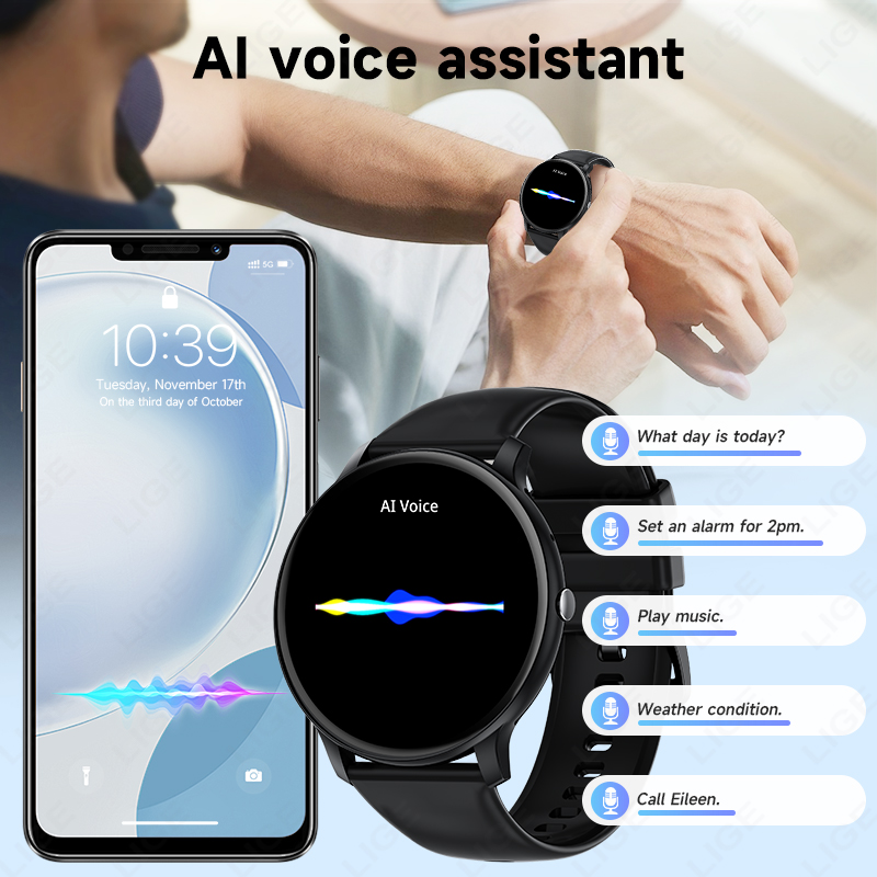 LIGE Bluetooth Call Женские См – обзор и цена Smartwatch Latest Watches For Men