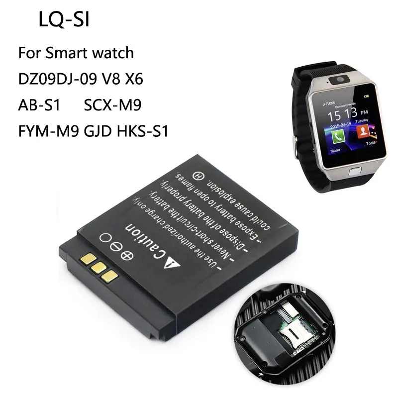 1-100 шт. LQS1 3,7 В 380 мАч а – обзор и цена Watch V8
