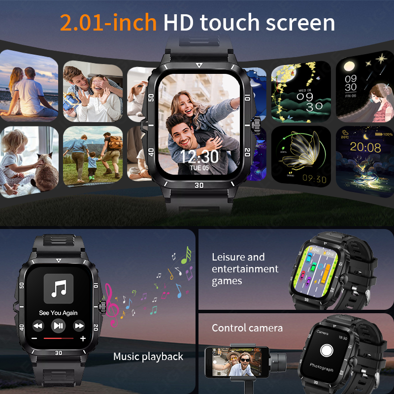 2,01 Экран Смарт-часы Bluetoot – обзор и цена Smartwatch Latest Watches For Men