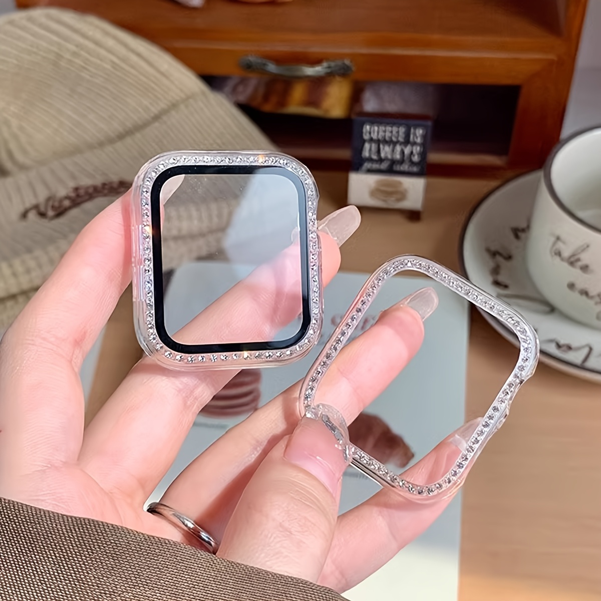 Чехол из стекла + бриллианта д – обзор и цена Iwatch Smartwatch Series 7