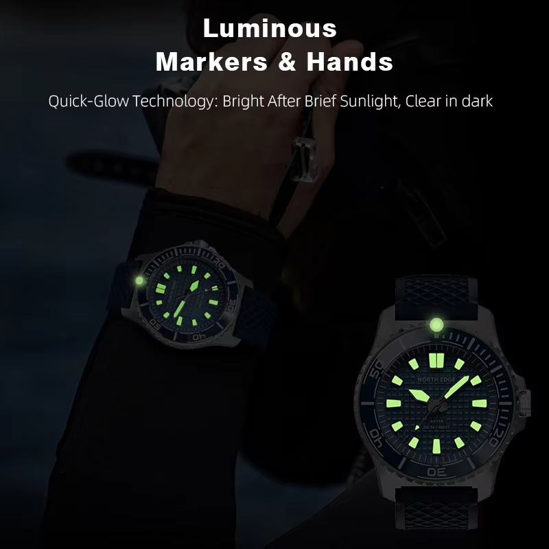 NORTH EDGE ABYSS Мужские часы  – обзор и цена Solar Powered Watch