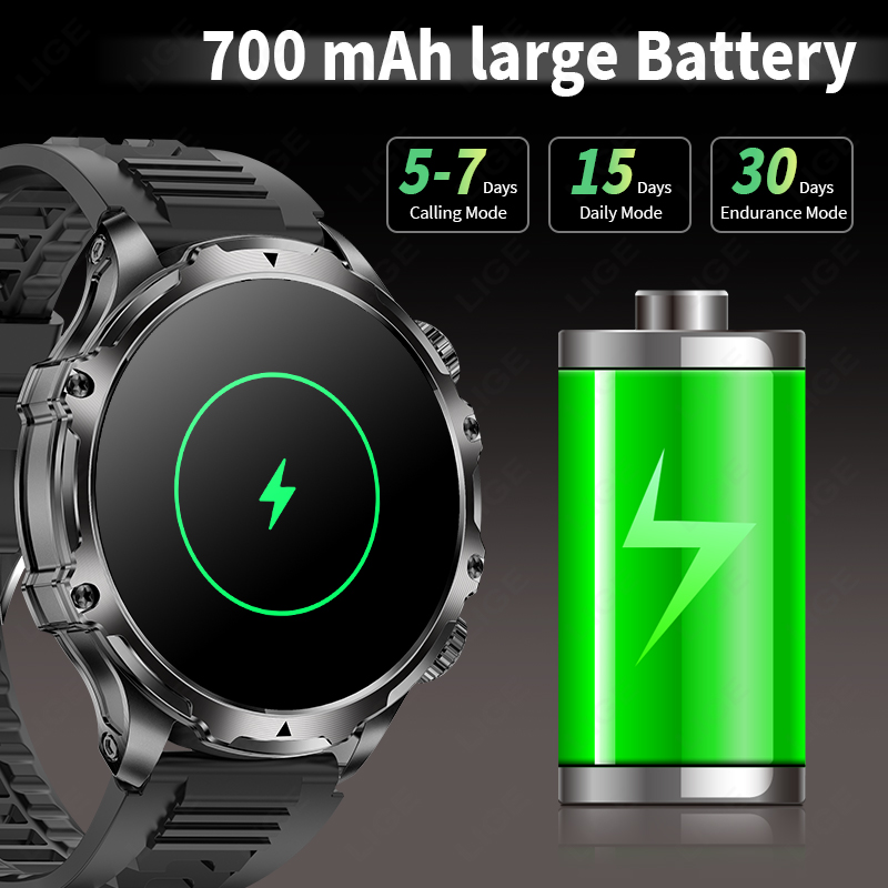 LIGE 700mah Большой аккумулято – обзор и цена Smartwatch Latest Watches For Men