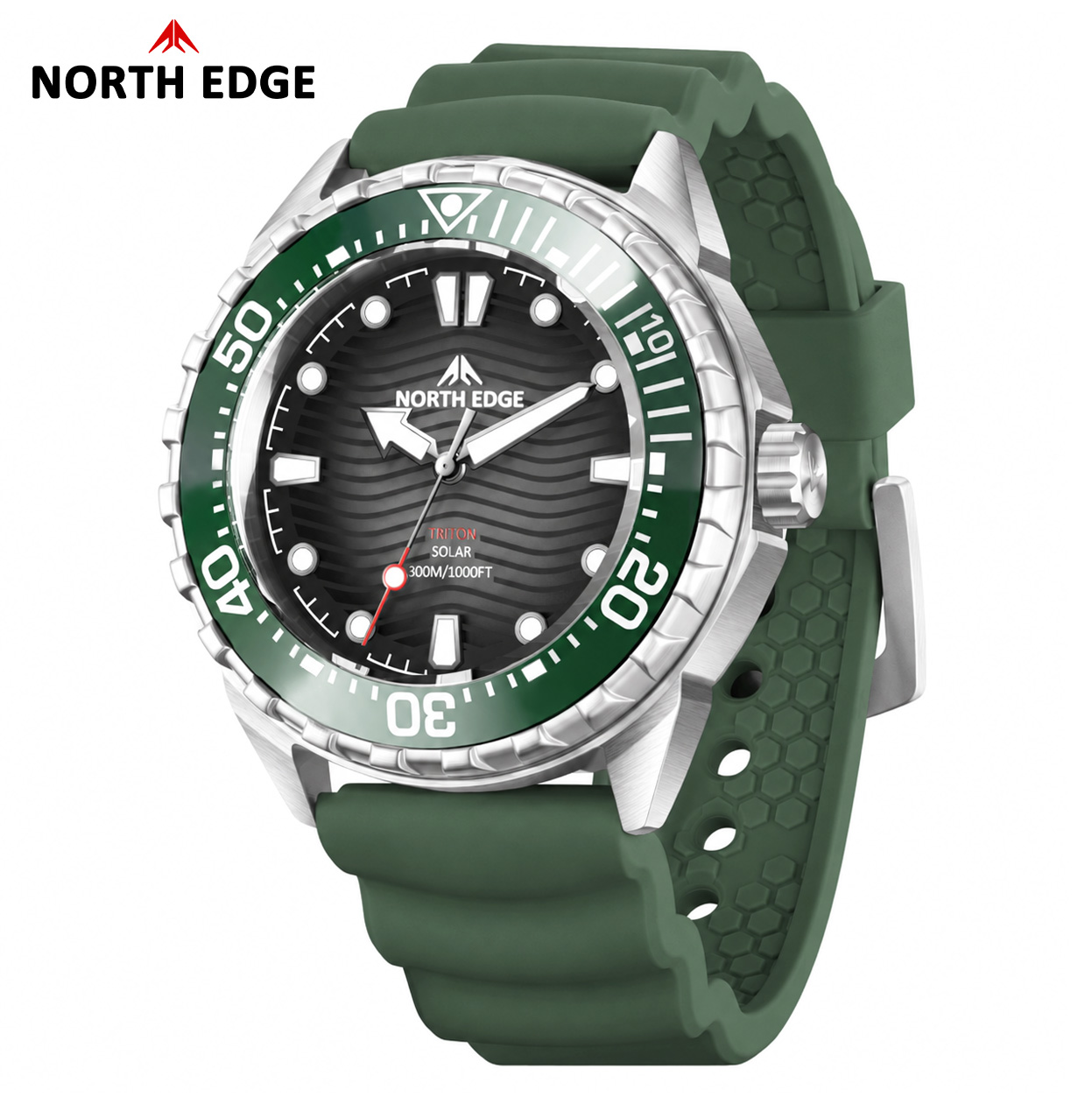 Дайверские часы North Edge TRI – обзор и цена Solar Powered Watch