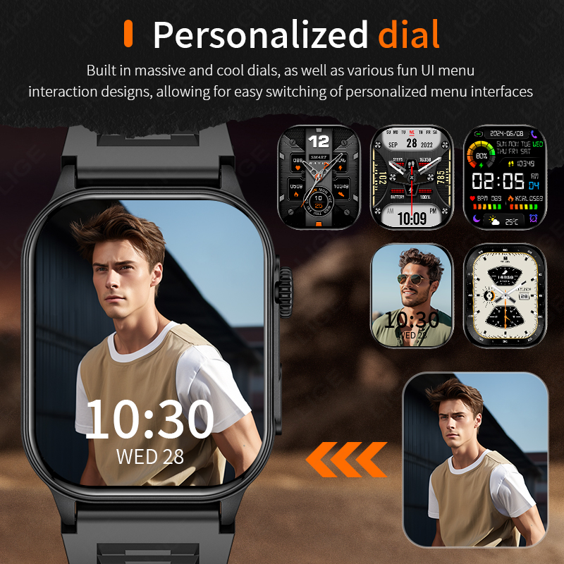 Мужские умные часы LIGE 3ATM в – обзор и цена Smartwatch Latest Watches For Men